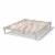 Bowery Hill Full Size White Finished Wood Platform Bed Frame Perspective: top