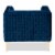 Bowery Hill Navy Blue Velvet Gold Finished Armchair Perspective: top