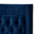 Bowery Hill Tufted Velvet Fabric Platform King Bed in Navy Blue Perspective: top