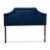 Bowery Hill Modern Velvet and Wood Queen Headboard in Navy Blue Perspective: top