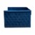 Bowery Hill Mid-Century Velvet and Wood Full Daybed in Navy Blue Perspective: top