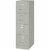 Home Square 4 Drawer Metal Vertical Filing Cabinet Set in Light Gray (Set of 2) Perspective: top