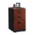 Home Square 3 Drawer Wood Filing Cabinet Set in Classic Cherry (Set of 2) Perspective: top