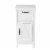 Luxen 2 Piece White Wood Bathroom Wall Cabinet and Small Storage Cabinet Set Perspective: top