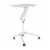Pemberly Row 28  Height Adjustable Stand Up Laptop Table in White Perspective: top