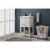 Maklaine 20  Single Sink Vanity in White Perspective: top