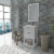 Maklaine 20  Single Sink Vanity in White Perspective: top