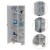 Bowery Hill Linen Mirror Cabinet in White Perspective: top