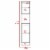 Bowery Hill 67  Linen Cabinet in White Perspective: top