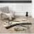 MDA Home Rhodes Brown/Gray Contemporary Polypropylene Area Rug - 5'2  x 5'2 Perspective: top