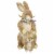 Northlight 14  Sisal Mommy and Baby Bunny Easter Figure Perspective: top
