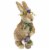 Northlight 15 Brown Sisal Bunny Rabbit with Basket Easter Figure Perspective: top