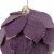 Northlight 7 Purple Flower Glitter Petal Shatterproof Ball Christmas Ornament Perspective: top