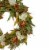 Northlight White and Orange Hydrangea Artificial Fall Harvest Twig Wreath, 28-Inch, Unlit Perspective: top