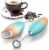 Zulay Kitchen MILK BOSS Milk Frother With Stand - Sunrise Perspective: top