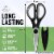 Zulay Kitchen Stainless Steel Kitchen Shears With Protective Cover - Black Perspective: top