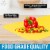 Zulay Kitchen Flexible Cutting Board Mats Set of 3 - Curved Edge (Yellow, Apricot, Grape) Perspective: top