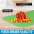 Zulay Kitchen Flexible Cutting Board Mats Set of 3 - Curved Edge (Green,Blue,Grape) Perspective: top