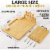Zulay Kitchen Premium Bamboo Cheese Board Set Perspective: top