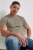 Hanes Men's Tri-Blend Short Sleeve Crew Neck Tee - Heather Gray Perspective: top