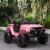 12V Battery Powered Kids Ride On Car Off Road Truck Toy w/ Parent Remote, Pink Perspective: top