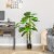 4' Artificial Monstera Deliciosa Potted Decorative Plant w/ 20 Realistic Leaves Perspective: top