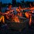 Outdoor Fire Pit Bonfire w/Spark Screen Lid & Poker Backyard Patio, Black Perspective: top