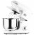 Stand Mixer w/ 6 Qt Stainless Steel Mixing Bowl, Beater, & Dough Hook, White Perspective: top