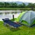 Outdoor Double Camping Cot Foldable Bed w/ Portable Travel Bag, 300 lbs., Blue Perspective: top