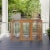 Cat Cage Wooden Pet Enclosure with Waterproof Roof, Platforms, Lock, Orange Perspective: top