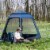 6 Person Camping Tent Pop-up Design Hexagon with Waterproof Rain Cover & Pockets Perspective: top