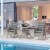 3 PCS Patio Wicker Conversation Recliner Chairs w/ Table Set, for Garden, Deck Perspective: top