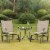 2-Piece Glider Outdoor Chair Set Garden Patio Bistro Swing Furniture Perspective: top
