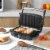 Panini Press Grill Stainless Steel Sandwich Maker w/ Non-Stick Plates Drip Tray Perspective: top