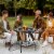 30  Wood Burning Fire Pit & Outdoor Ice Bucket Side Table, Steel, Lid, Mosaic Perspective: top