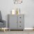 Modern Storage Sideboard Kitchen Cabinet Table w/ 3 Drawers & Adjustable Shelf Perspective: top