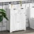 Freestanding Bathroom Storage Cabinet with 2 Drawers & Adjustable Shelf, White Perspective: top