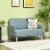 Loveseat Sofa Modern Love Seat Linen Fabric Couch for Small Spaces, Blue Perspective: top