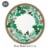 Party Creations Holiday Greenery Dinner Plates Perspective: top