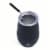 Manna™ 17 OZ Black Tumbler With Straw Perspective: top