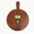 Core Home Organic Round Paddle Board Walnut Stain Perspective: top
