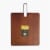 Core Home Paddle Board Metal Handle Walnut Stain Perspective: top