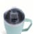 Manna™ Cozy™ Stainless Steel Coffee Mug - Green Powder Coat Perspective: top