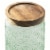 Core Kitchen Acacia & Glass Storage Jar - Misty Marsh Perspective: top
