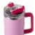 Manna Valentines Atlas Stainless Steel Tumbler - Pink Perspective: top