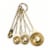 Core Home™ 4 Piece Gold Measuring Spoon Set Perspective: top