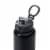 Manna™ Push™ Staineless Steel Water Bottle - Black Perspective: top