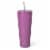 Manna™ Axel™ Stainless Steel Tumbler With Straw - Purple Perspective: top