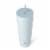 Manna™ Axel™ Stainless Steel Tumbler With Straw - Steel Blue Perspective: top