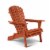 Mongo Walnut Wood Folding Adirondack Chair Perspective: top